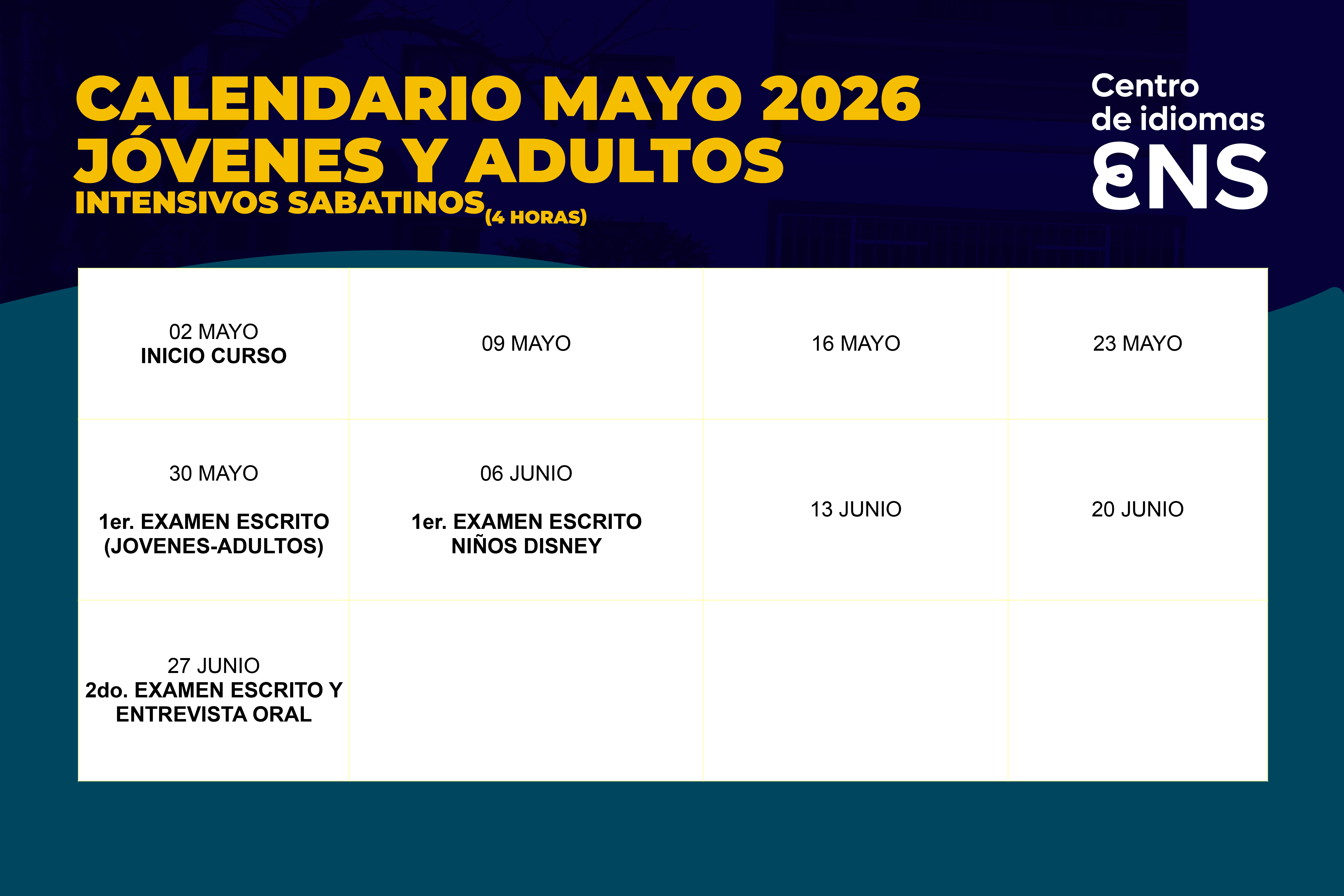Calendario Mayo 2026 Sabatinos Intensivos.png